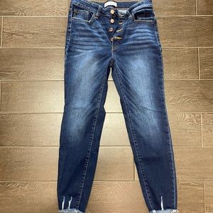 High waisted button fly Kancan jeans